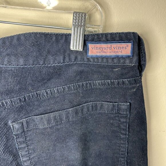 Vineyard Vines Corduroy Men's 35x32 Navy 5 Pocket Straight Leg Pants EUC - Picture 3 of 8